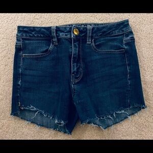 Womens American Eagle High Rise Jegging Cut Off Size 2 360 Super Stretch